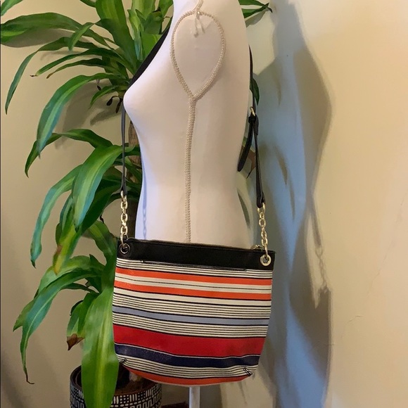 Striped Liz Claiborne crossbody bag - Picture 2 of 3